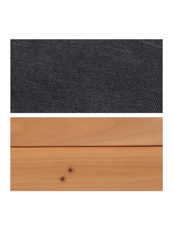 relaxdays Sandkasten in Natur - (B)160 x (H)22,5 x (T)160 cm günstig kaufen onesize