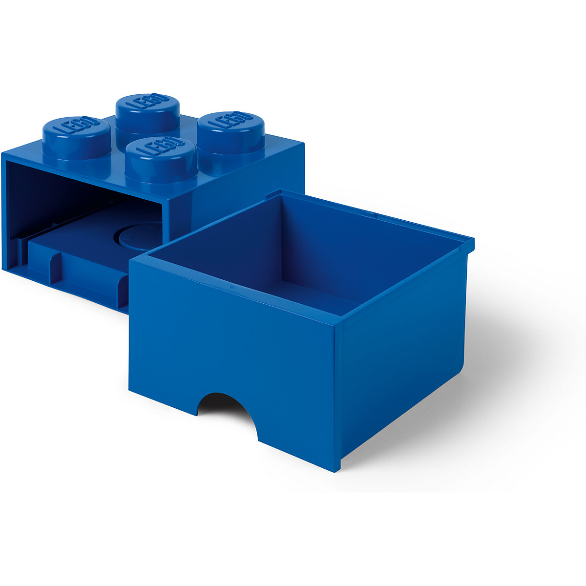LEGO® Aufbewahrungsbox Storage Brick 4er blau mit Schublade, 25 x 25 x 18 cm