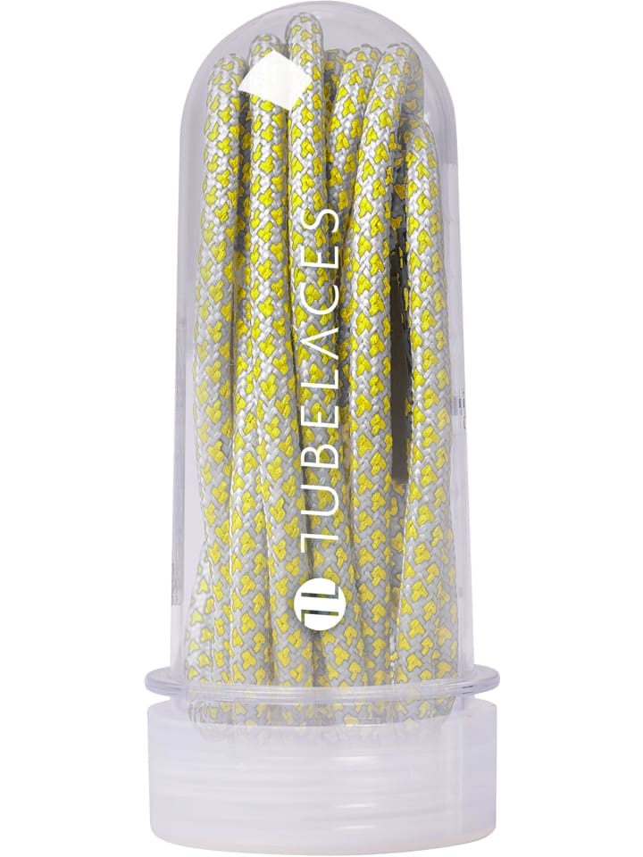 TubeLaces TubeLaces Schnürsenkel in gry/neonyellow günstig kaufen