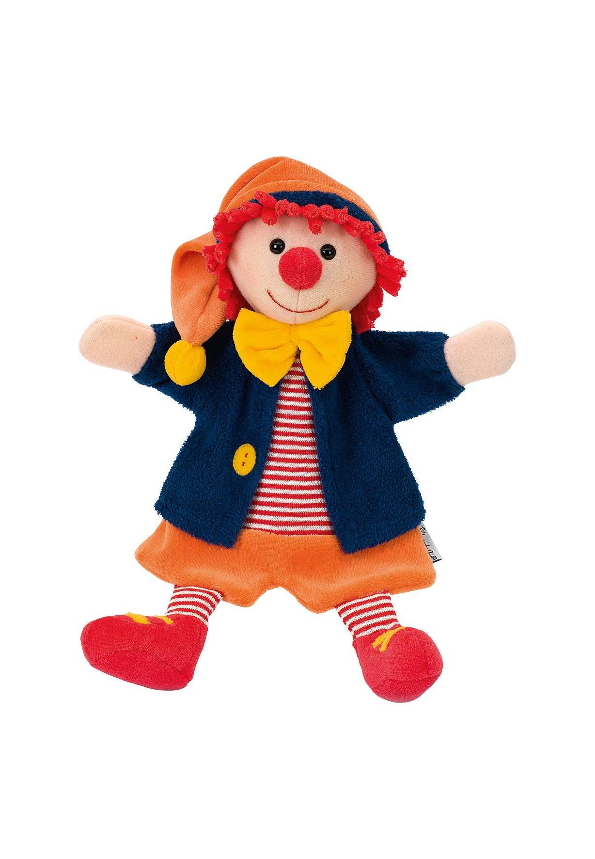 Handpuppe Clown bunt,30 cm für das Kasperletheater