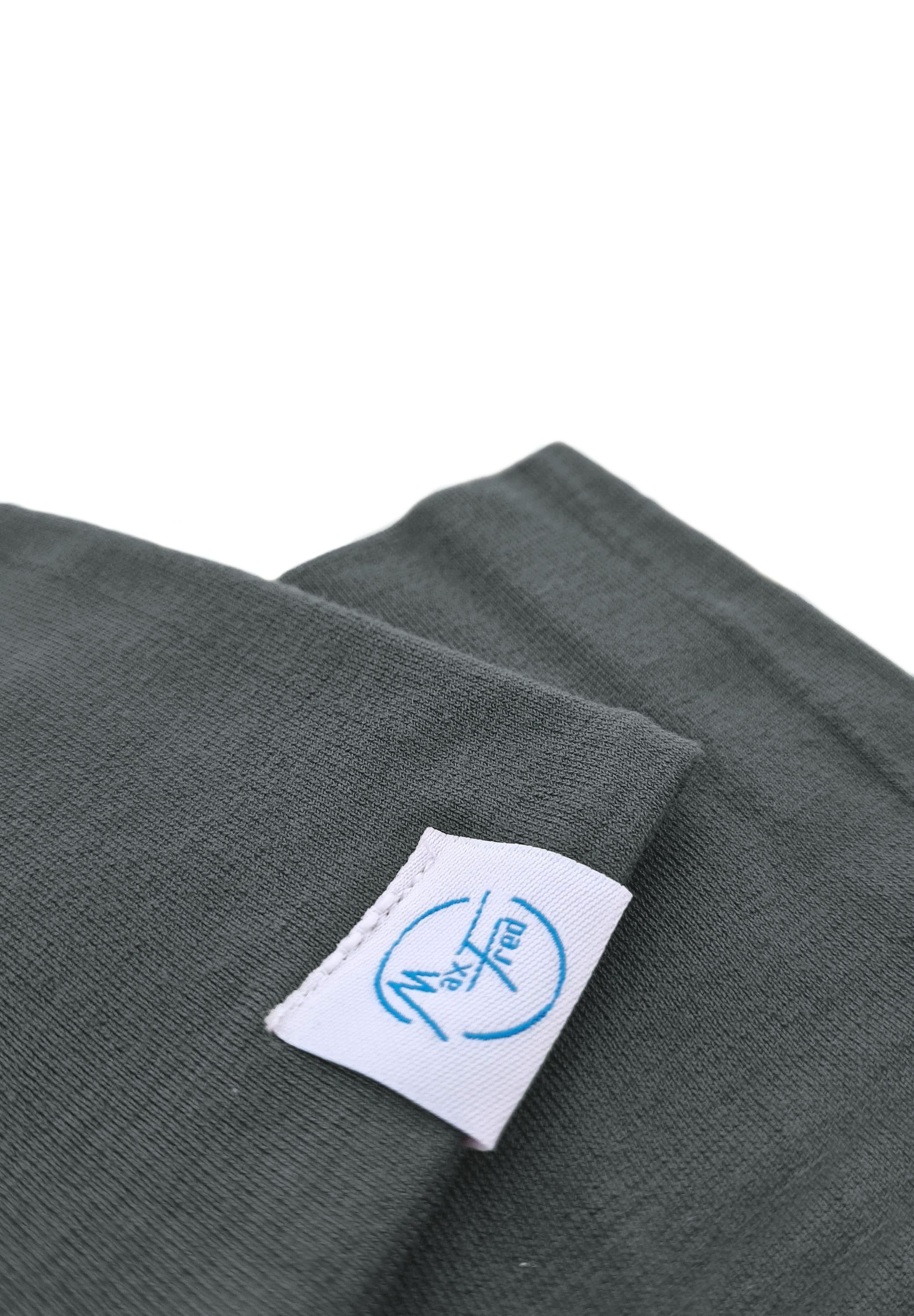 Maxfred Stirnband Bamboo grey Multifunktionstuch Elastisch, Nachhaltig, geringe Geruchsaufnahme, Ultraweich