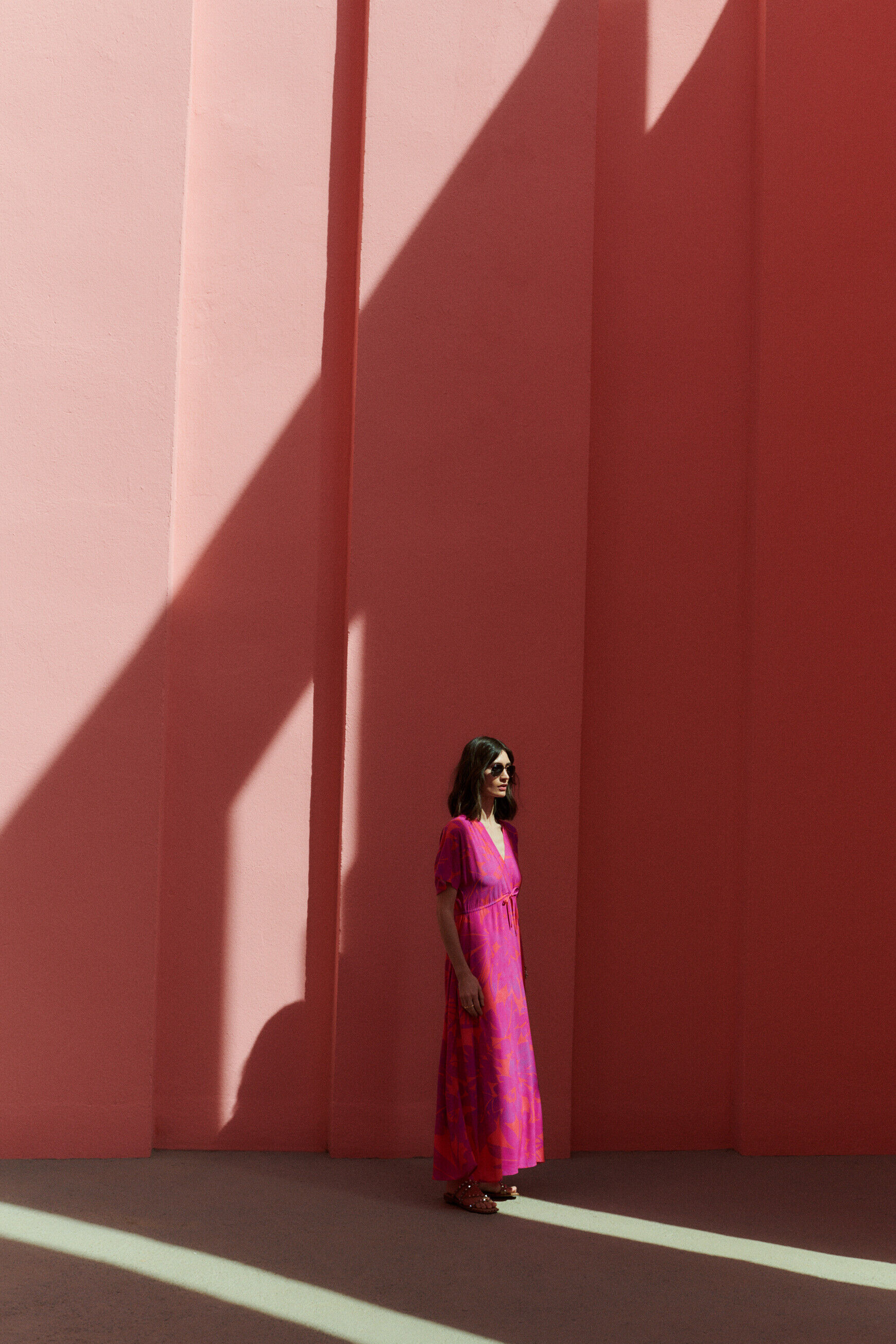 Robe relia rose femme