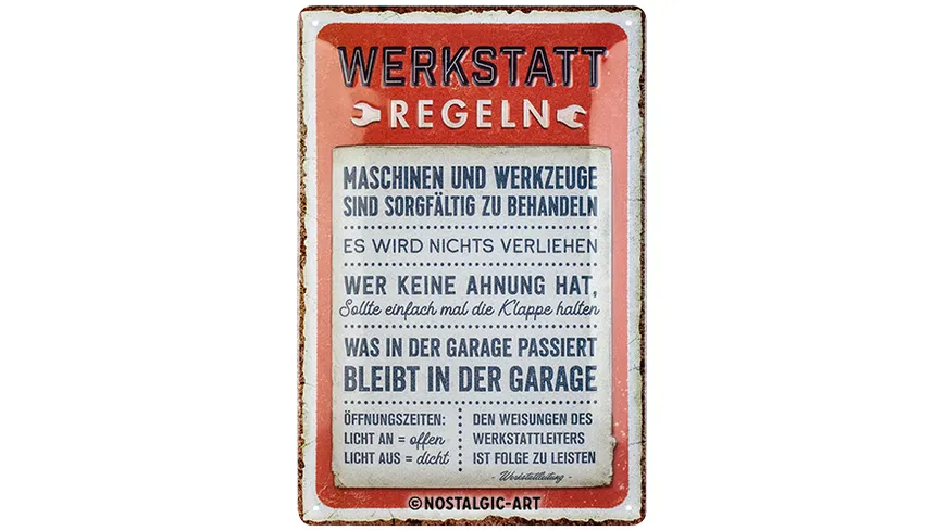 Nostalgic-Art Blechschild 20 x 30 cm 