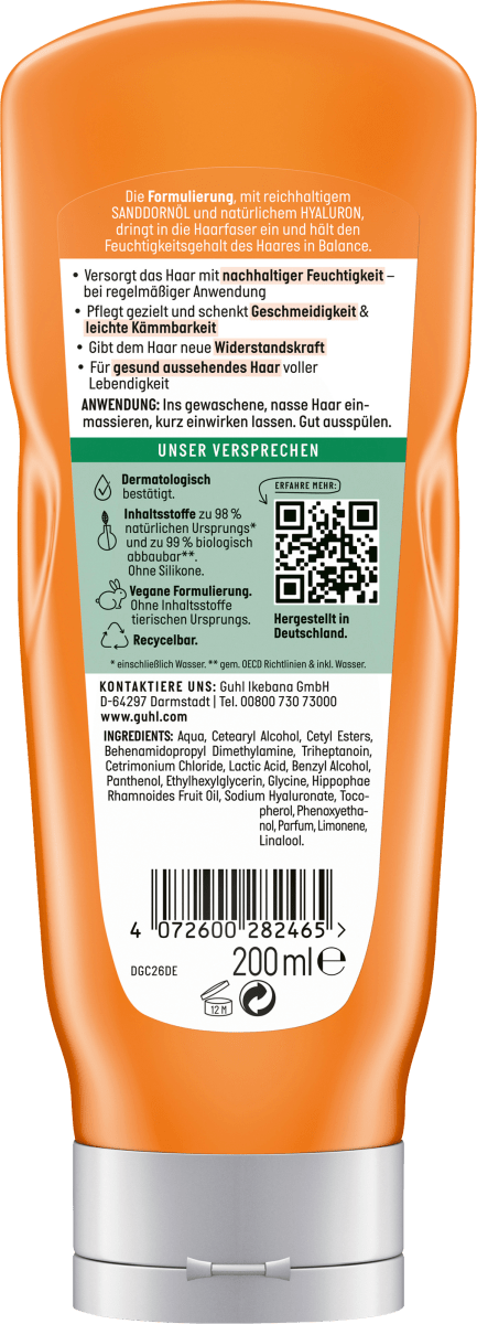 Conditioner Feuchtigkeitsaufbau, 200 ml
