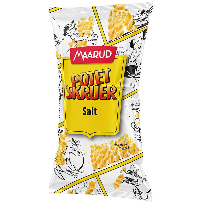 Maarud Potetskruer 90 g salt