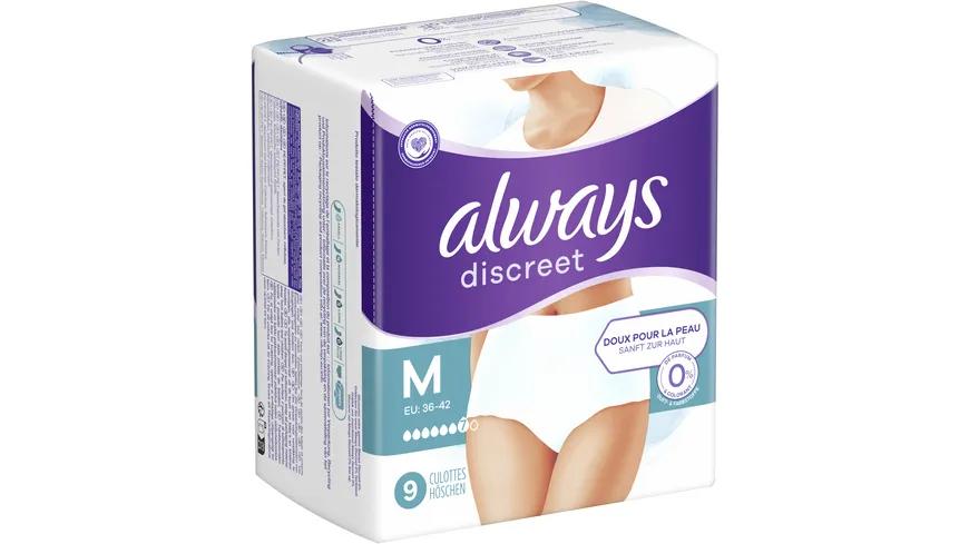 Always Discreet Inkontinenz Pants Plus M 0%