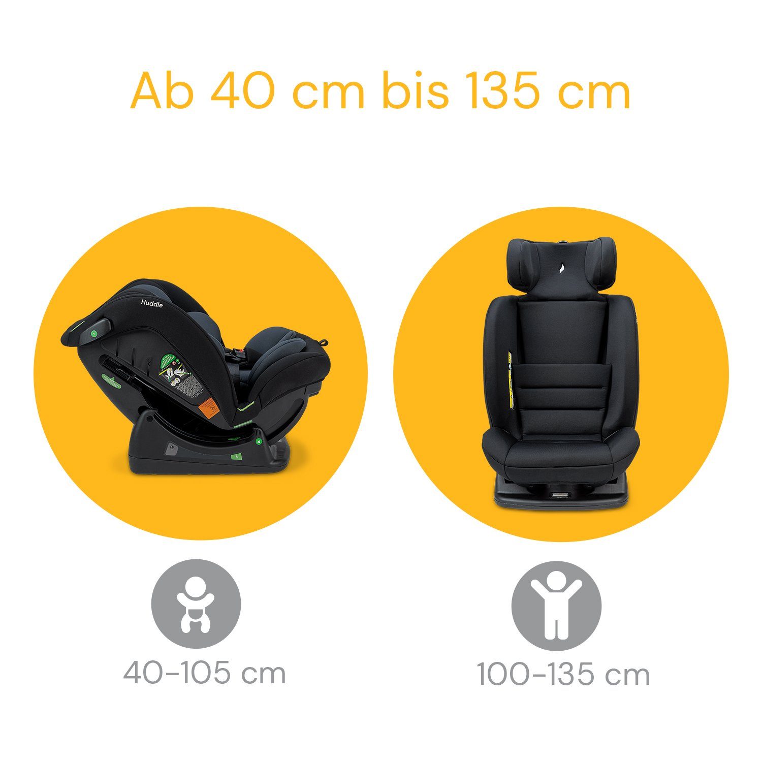 Osann Autokindersitz Huddle, ab: Geburt, Kindersitz ohne Isofix, für Kinder von 40 bis 135 cm