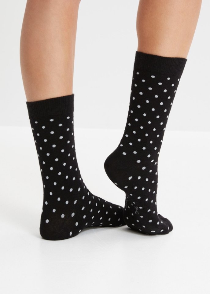 Socken mit druckfreiem Bündchen (5er Pack) mit Bio-Baumwolle