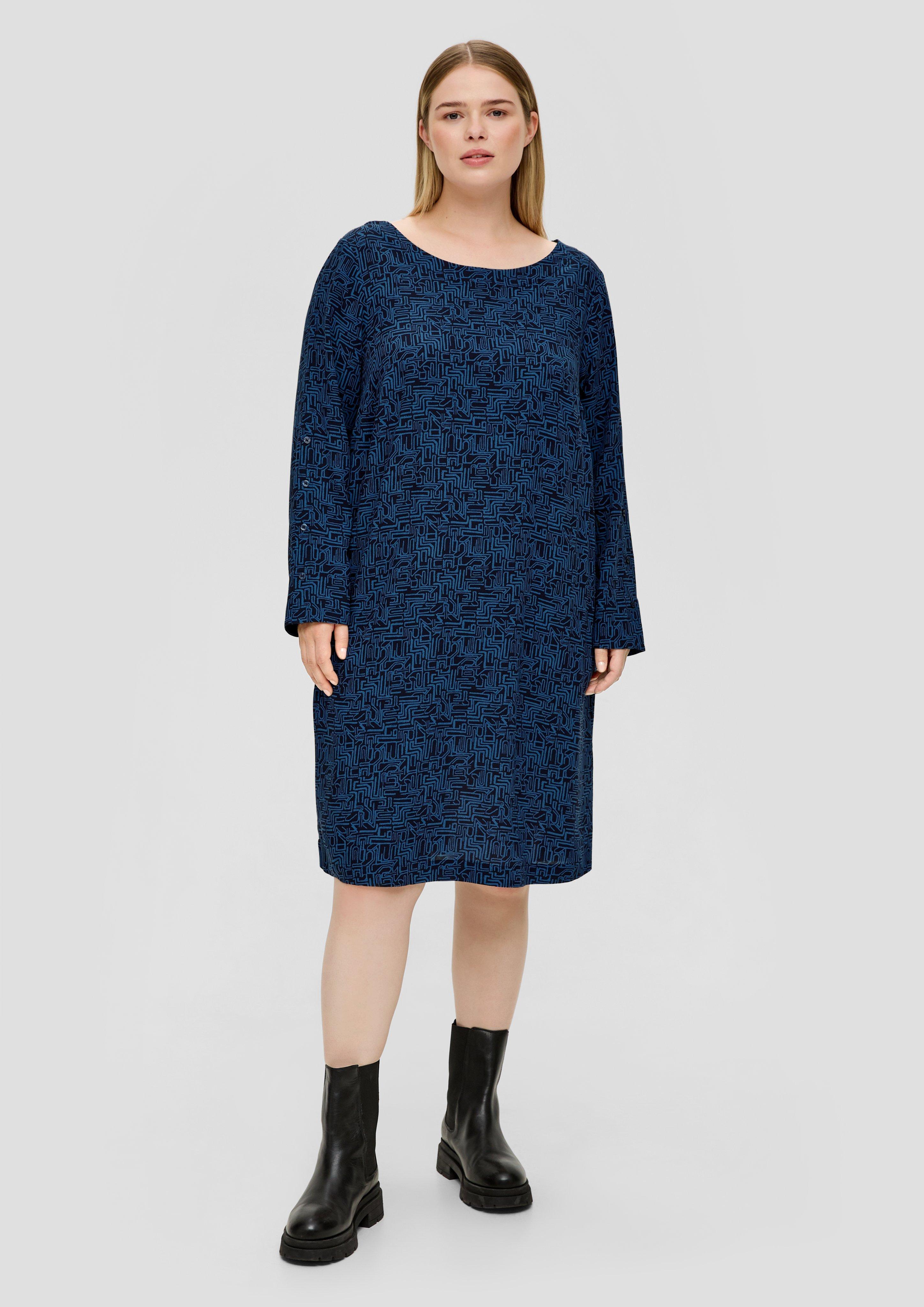 Viskosekleid mit Stoffgürtel  2136659-59A1