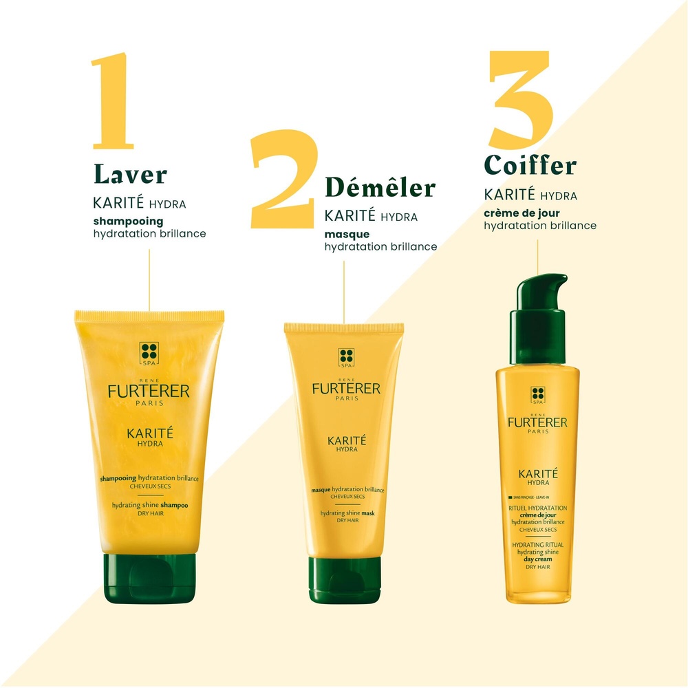 Furterer René Furterer Karité Hydra Crème de jour  hydratation brillance - 30 ml Modèle Voyage