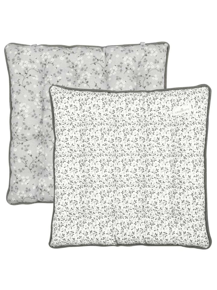 Greengate Sitzkissen EILEEN Grau mit Blumen 40x40 günstig kaufen onesize