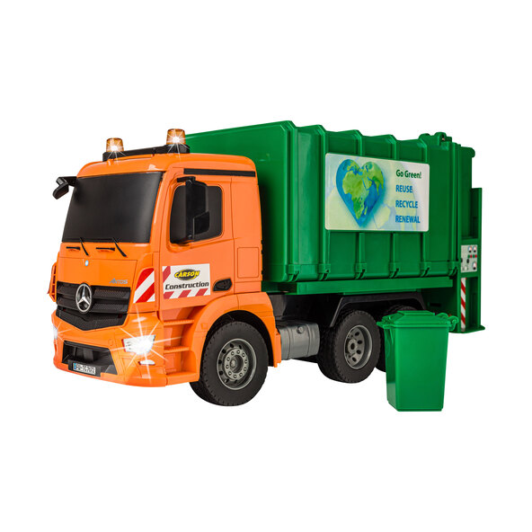 Ferngesteuerter Mercedes Benz Arocs Müllwagen, grün