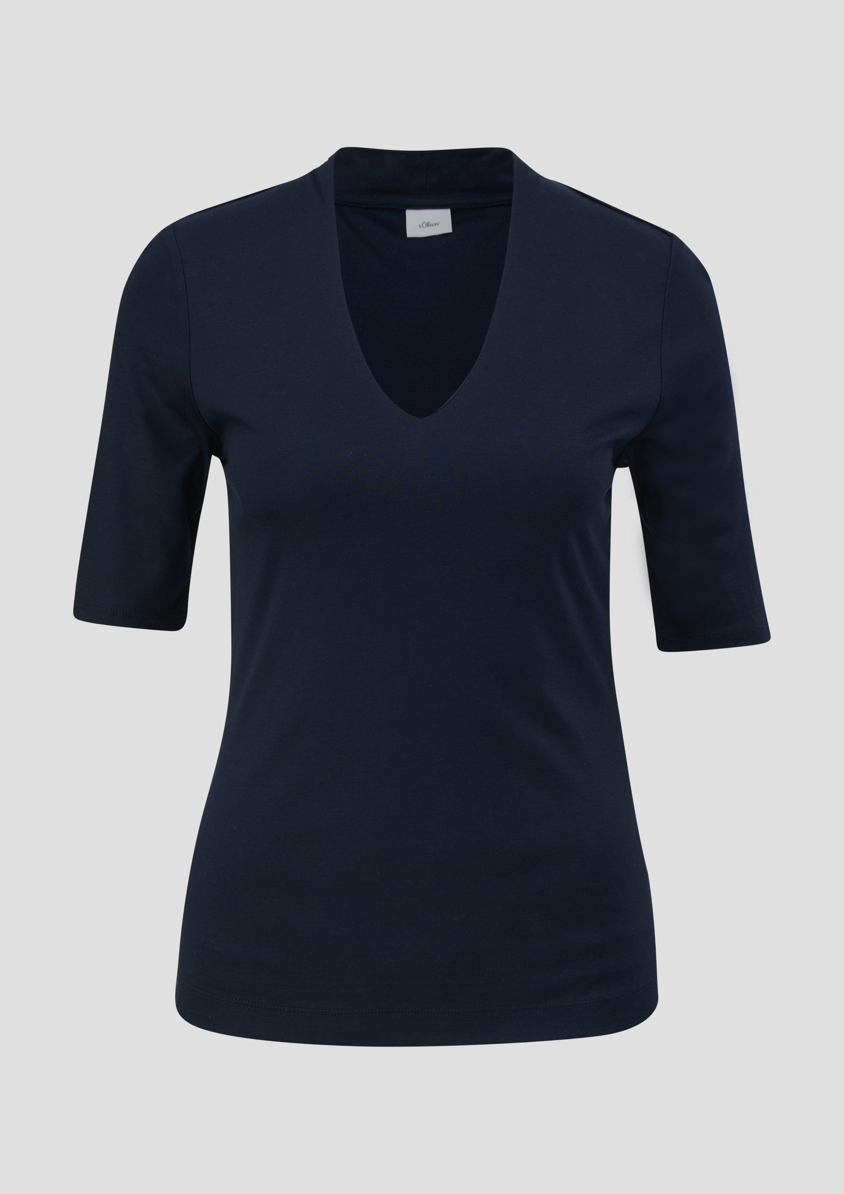 T-Shirt mit V-Ausschnitt  2122592-5959