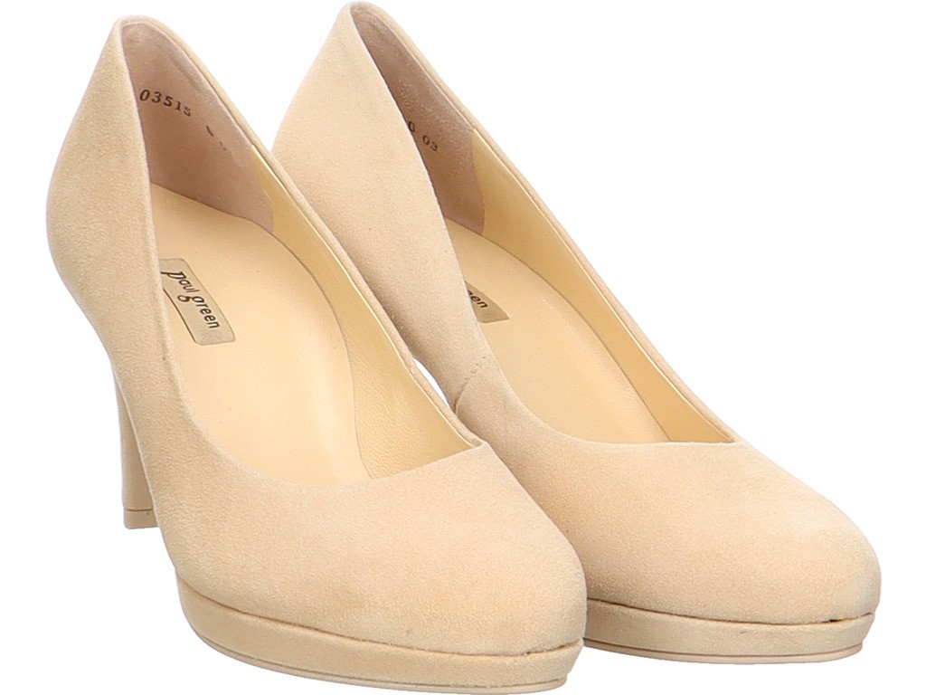 PAUL GREEN Modische Pumps beige biscuit Samtziege