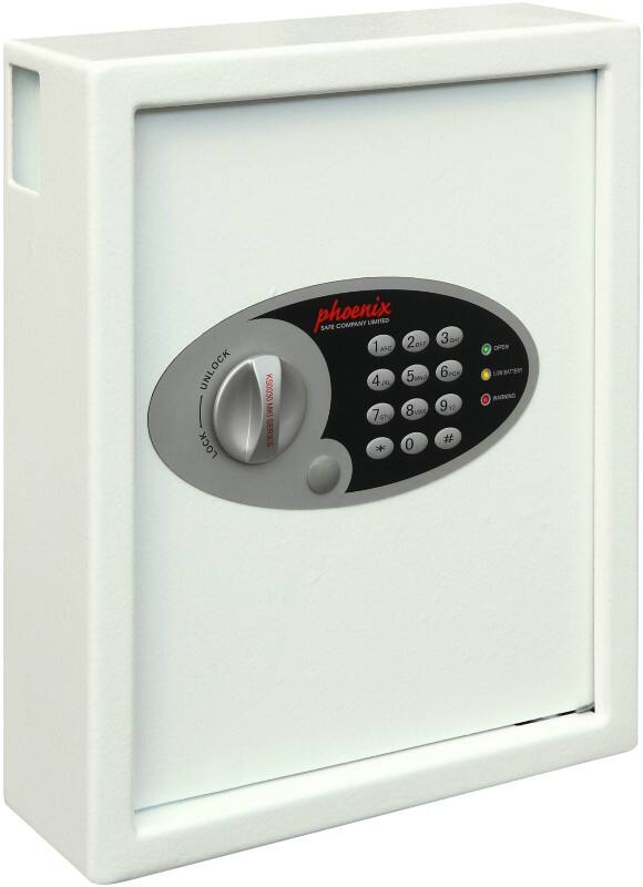 Phoenix Cygnus Schlüsseltresor Elektronisch 7,5 L KS0032E Weiß