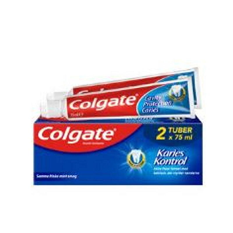 Colgate Tannkrem 2-pk Karies Kontroll Colgate