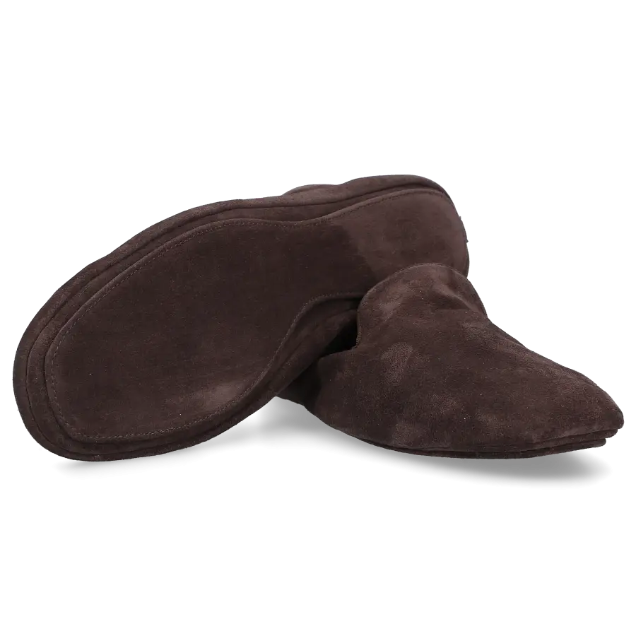 Henderson - Hausschuhe SUITE Veloursleder - braun