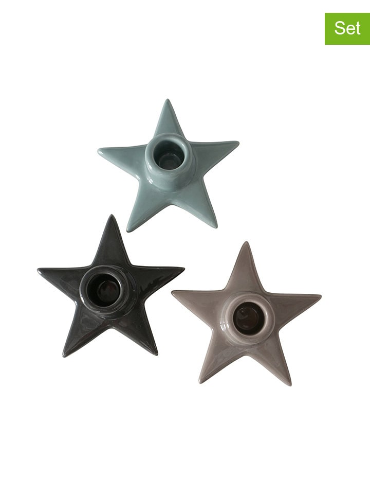 Boltze 3er-Set: Kerzenhalter 