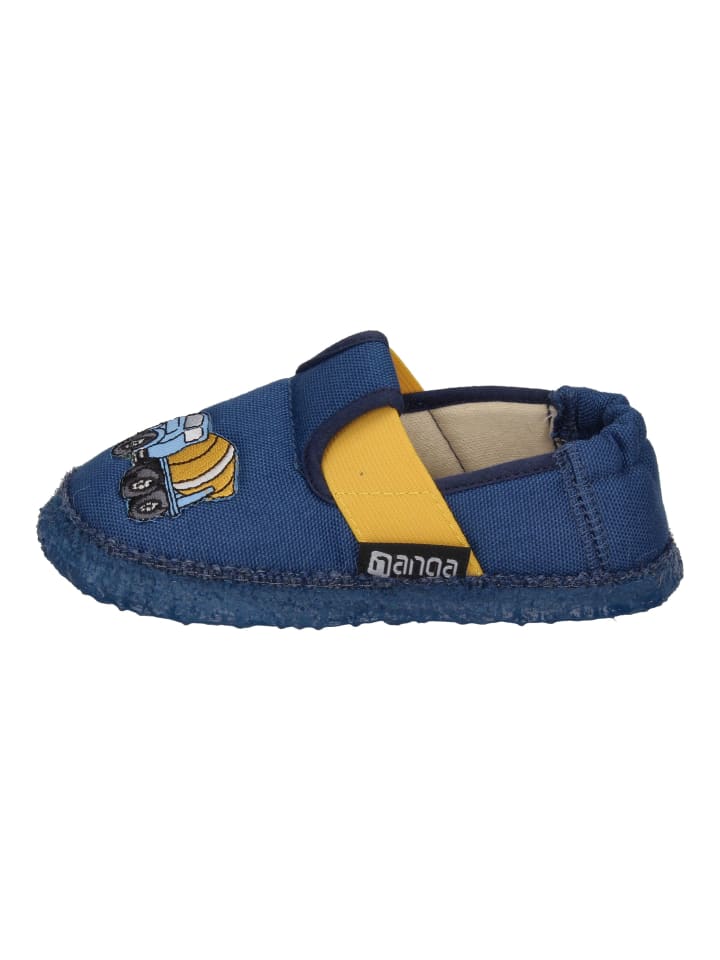 NANGA Hausschuhe Bob in blau günstig kaufen
