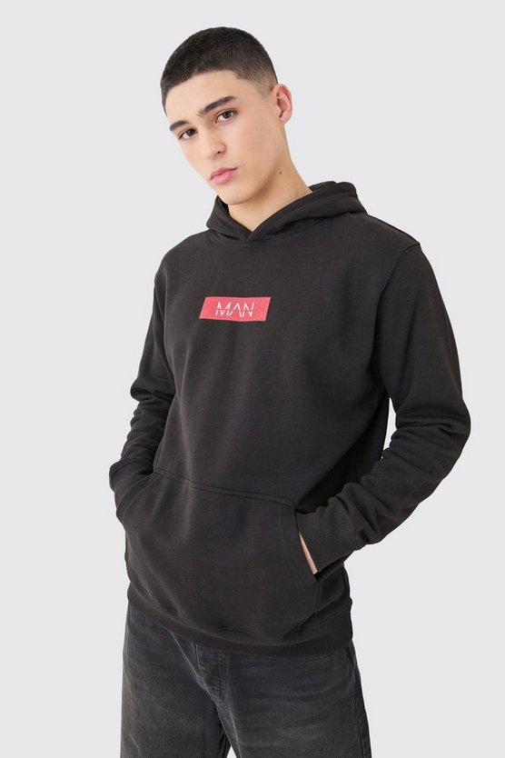 Man Print Hoodie