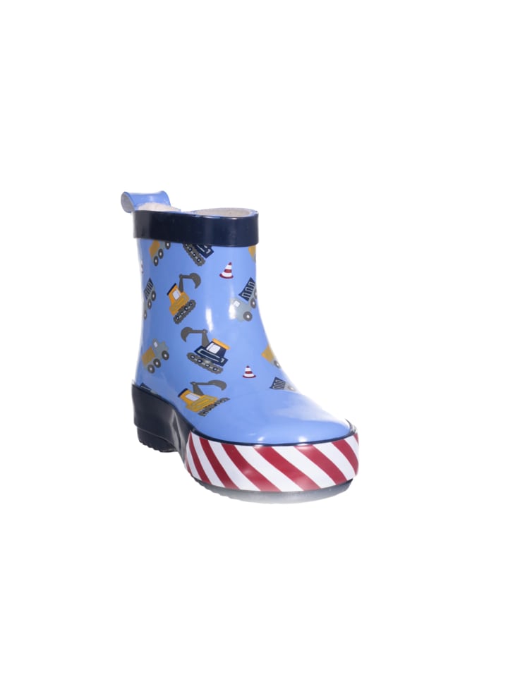 Playshoes Gummistiefel Halbschaft Baustelle in Bleu günstig kaufen
