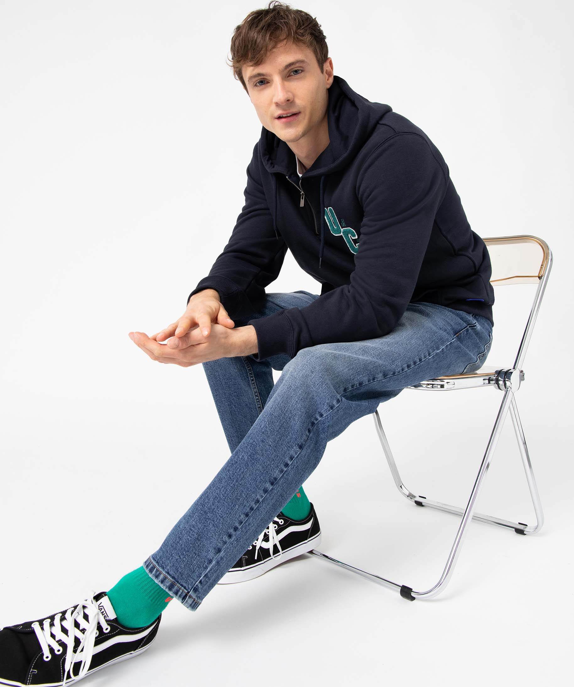 Jean homme tapered délavé - Camps United bleu | GEMO