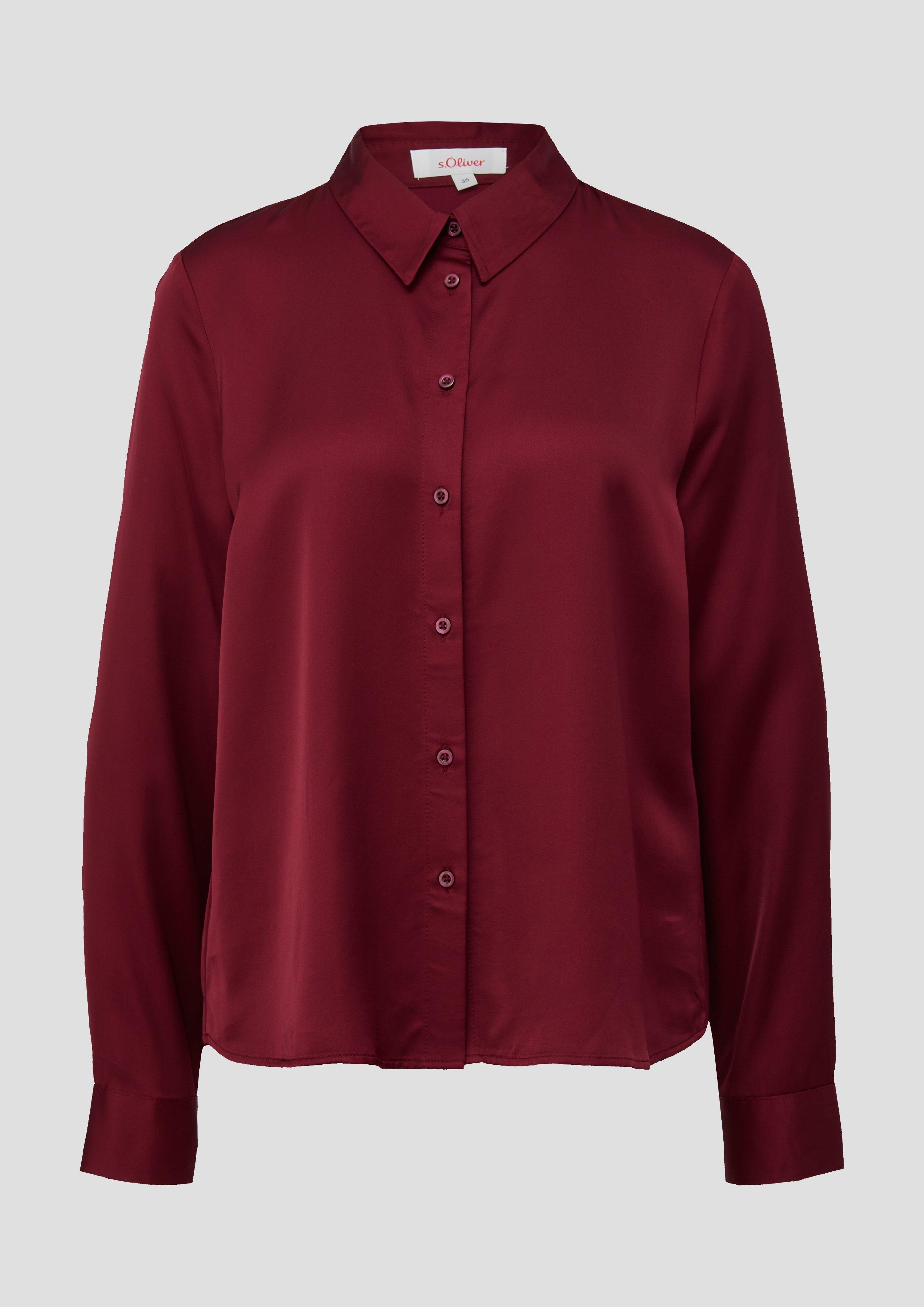 Satinbluse aus reiner Viskose  2139281-3871