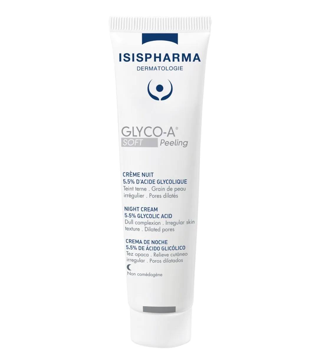 Isispharma Glyco A 5.5% - Κρέμα νυκτός για απαλό peeling με 5.5% γλυκολικό οξύ 30ml
