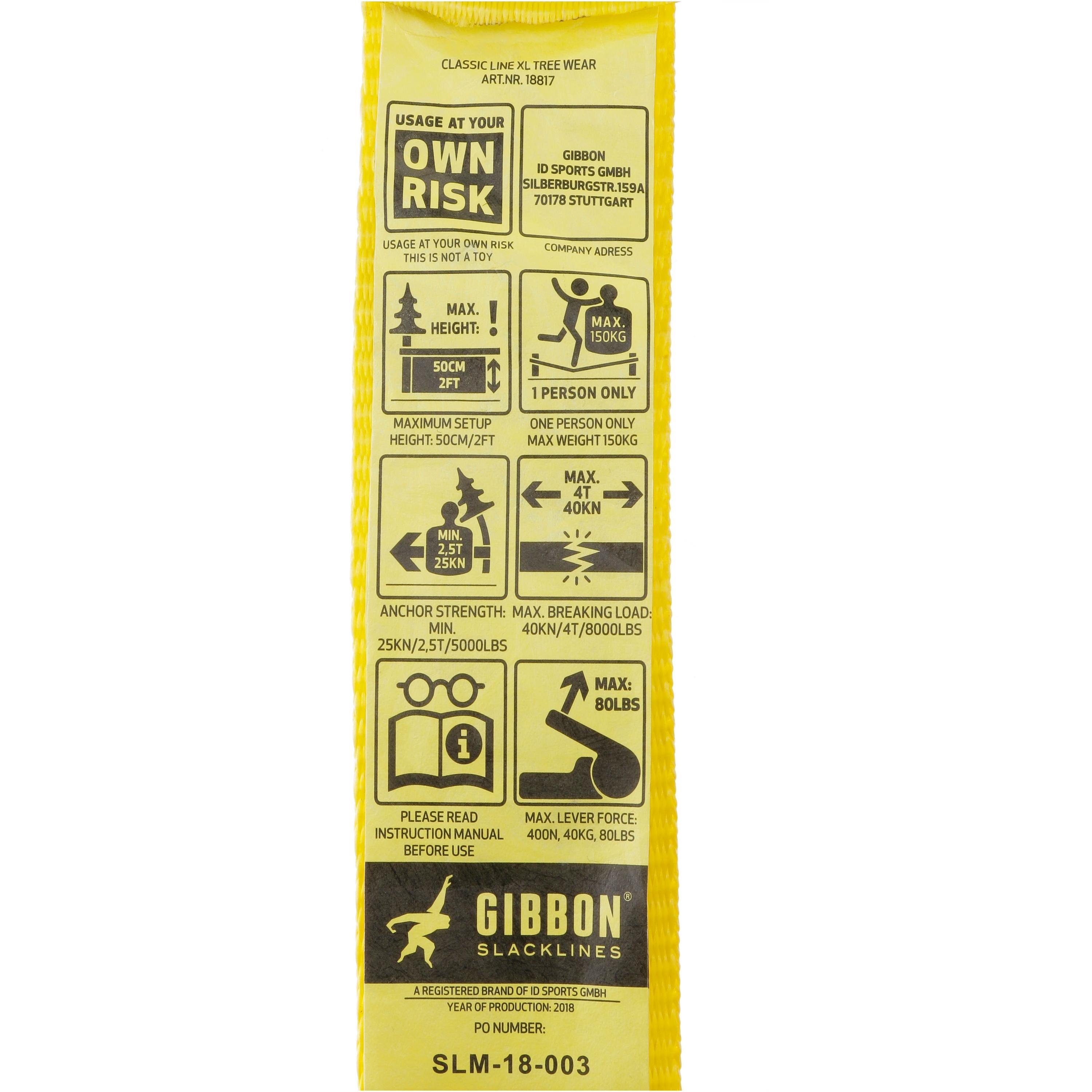 Gibbon Slackline classicline XL Treewear