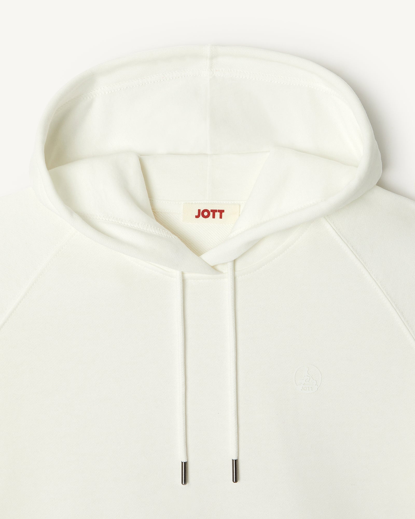 Sweat molleton à capuche femme en coton biologique Blanc Monteria