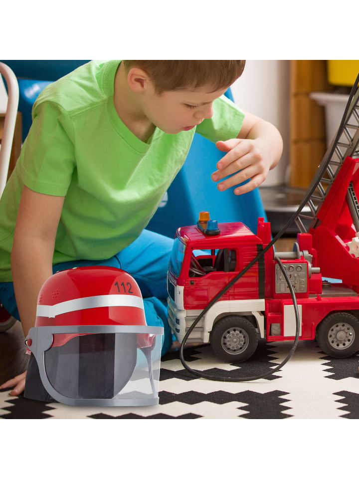relaxdays 2x Kinder Feuerwehrhelm in Rot günstig kaufen onesize