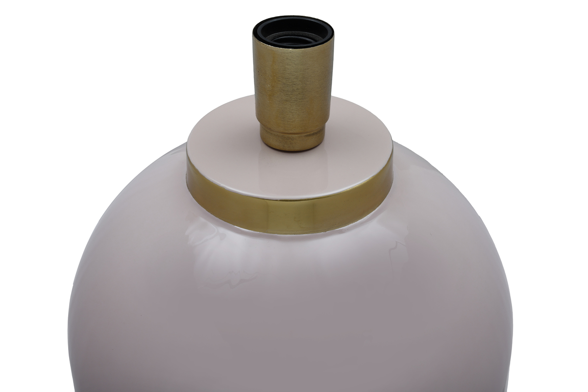 Kayoom Tischlampe Art Deco 125 Altrosa / Gold