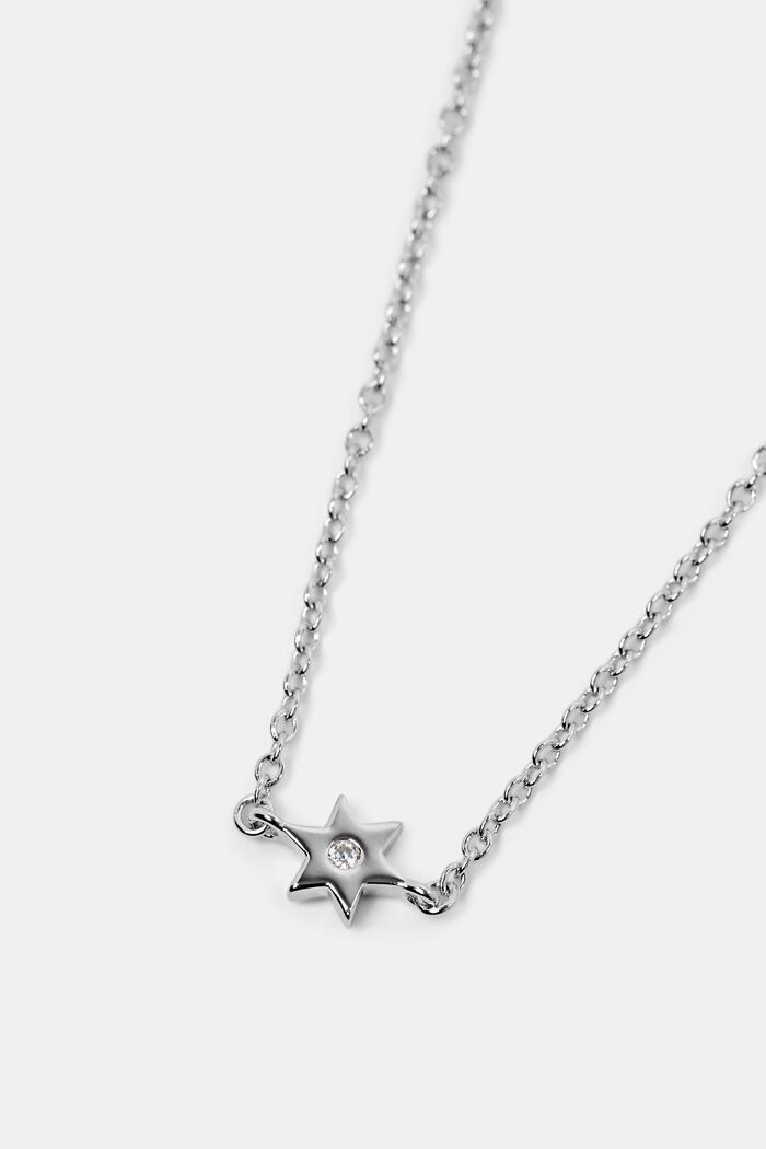 Halskette mit festen Anhängern, Sterlingsilber