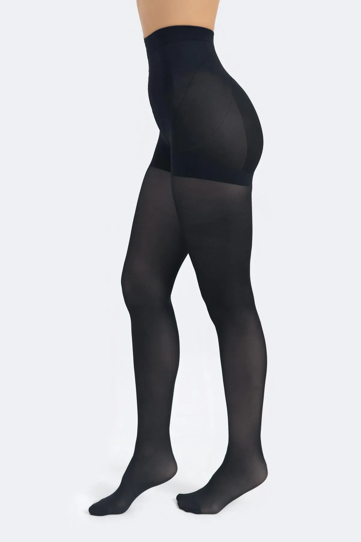Katia&Bony  Blickdichte 40-Denier-Strumpfhose für Damen in Schwarz
