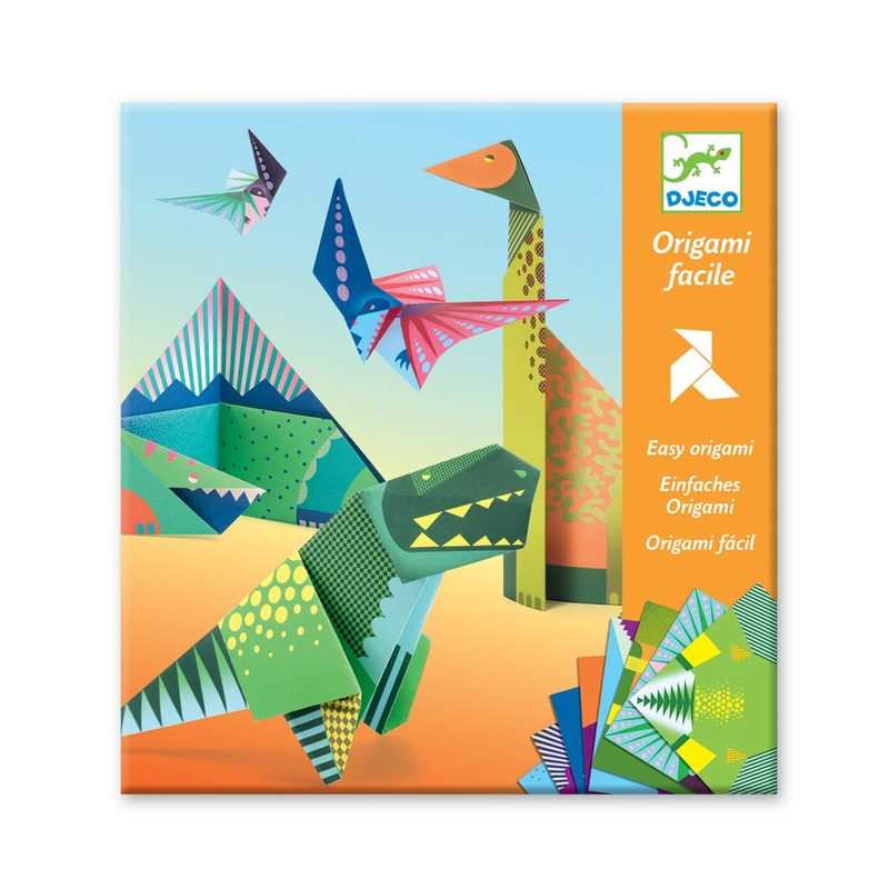 Origami facile dinosaures Djeco