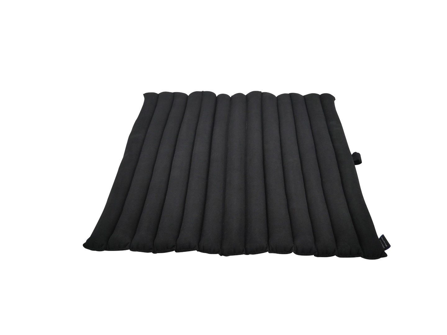 my Hamam Yogakissen Zabuton Yoga Meditationsmatte rollbar schwarz, angenehm, weich, unterstützend, 69x78cm