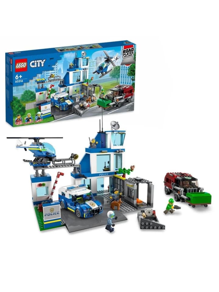 LEGO City Polizeistation in Mehrfarbig ab 6 Jahre günstig kaufen onesize