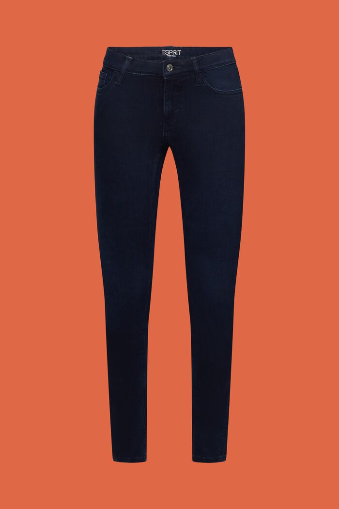 Schmal geschnittene Jeans mit mittlerer Bundhöhe