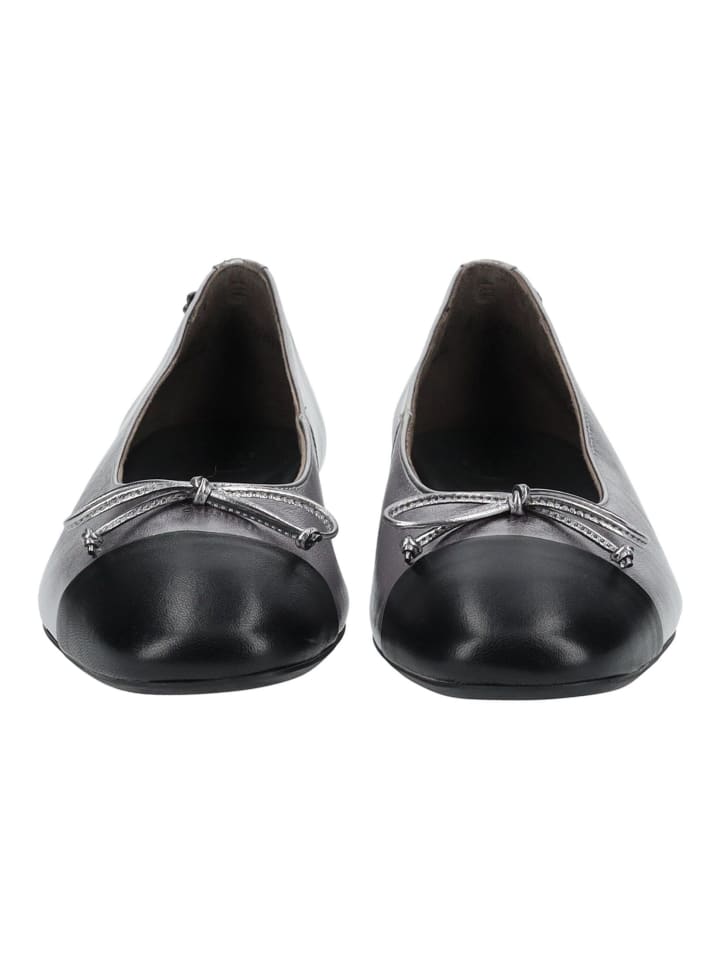 Paul Green Ballerinas in Silber/Schwarz günstig kaufen