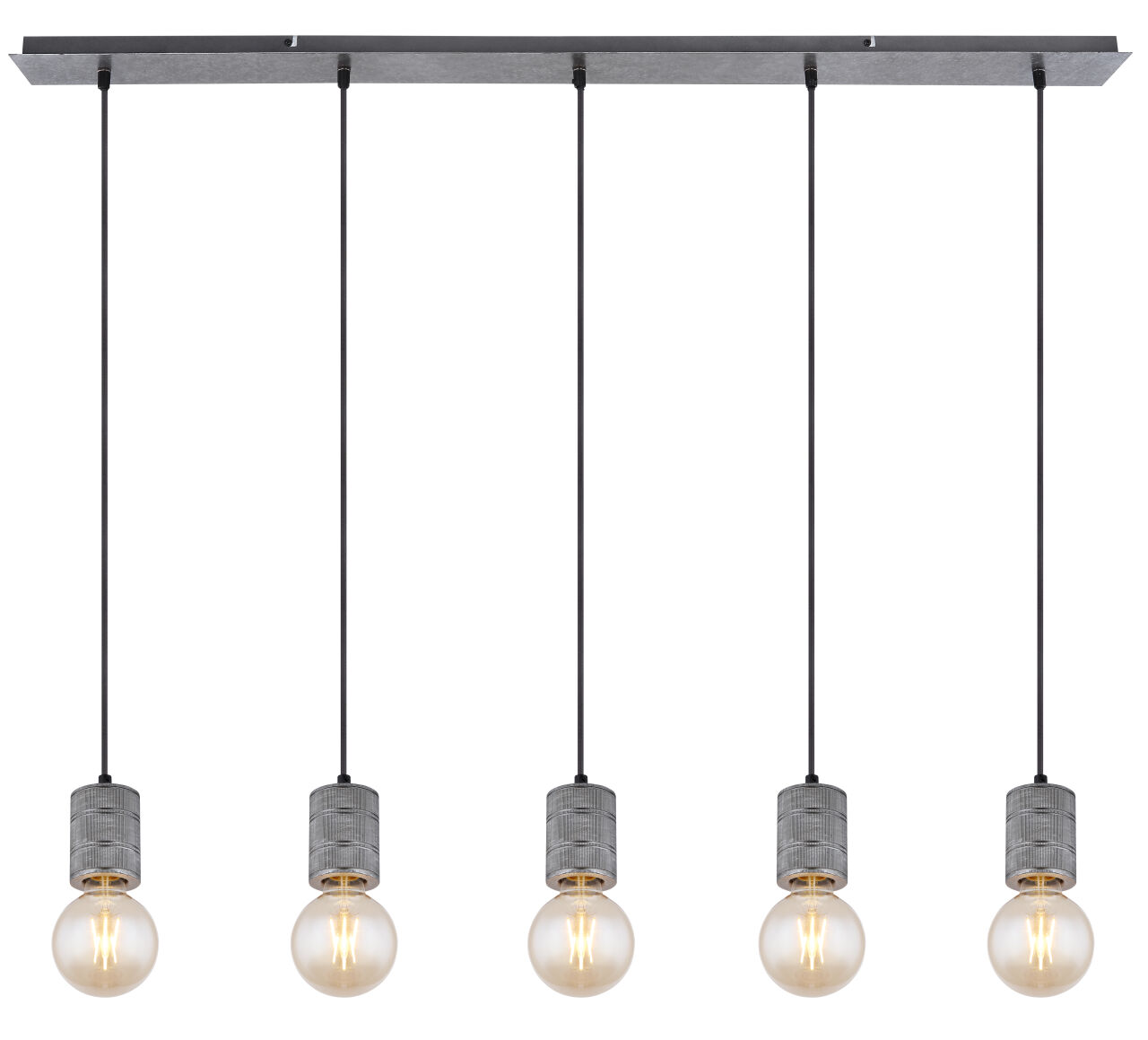 Globo Lighting - FREDDY - Hängeleuchte Metall silber, 5x E27