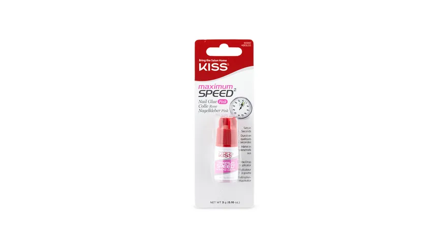 KISS Nagelkleber schnelltrocknend 3 g pink