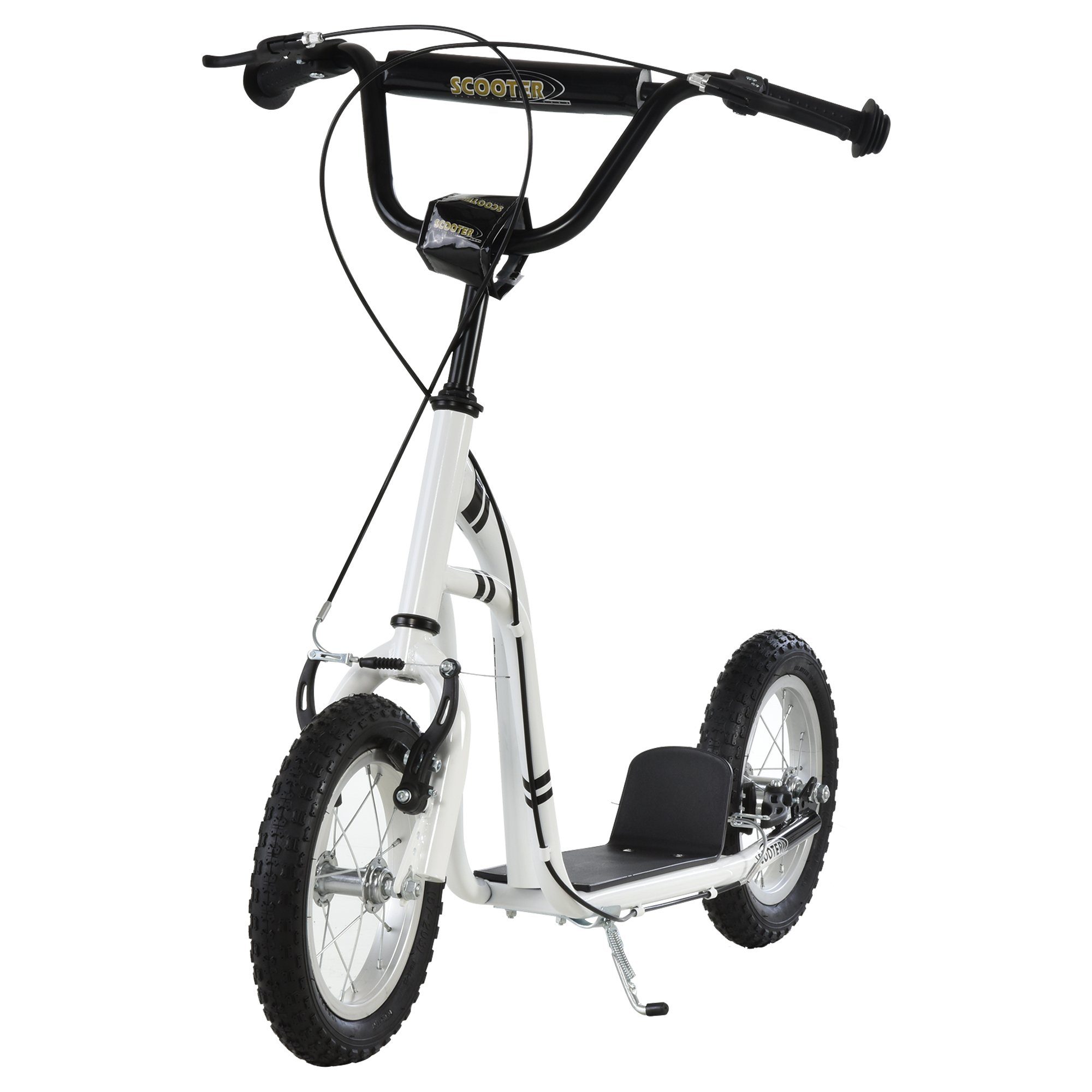HOMCOM Scooter Tretroller mit Handbremse