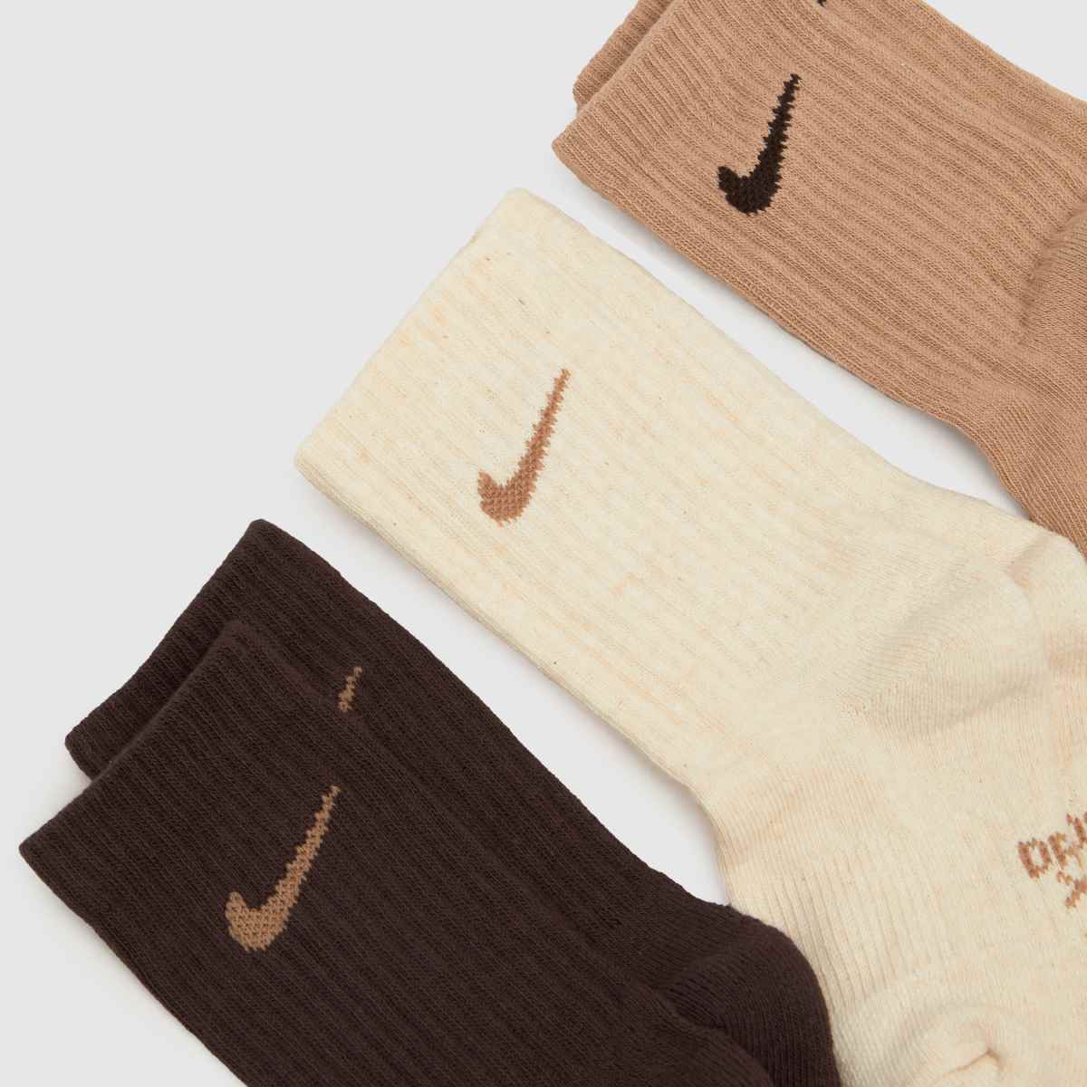 Nike bruna barnstrumpor i 6-pack