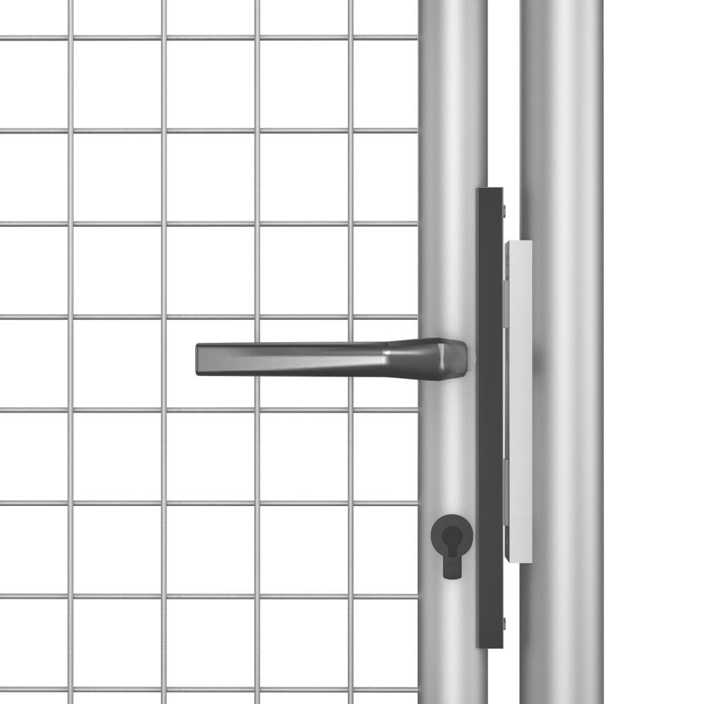 vidaXL Gartentor Gartentor Verzinkter Stahl 105x125 cm Silbern