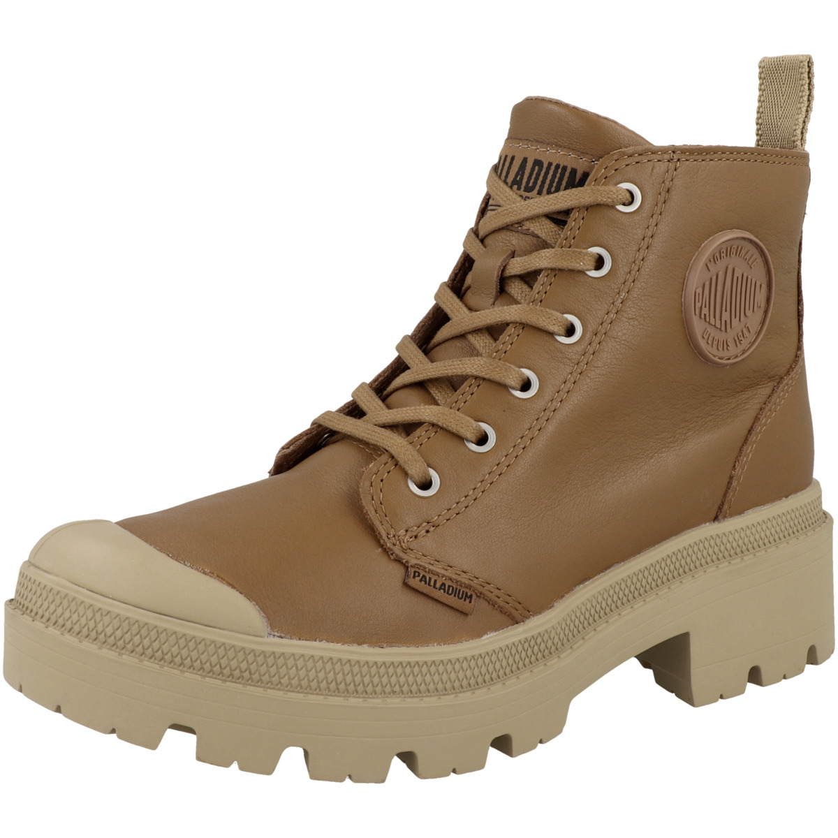 Palladium Pallabase Leather Schnürboots hellbraun