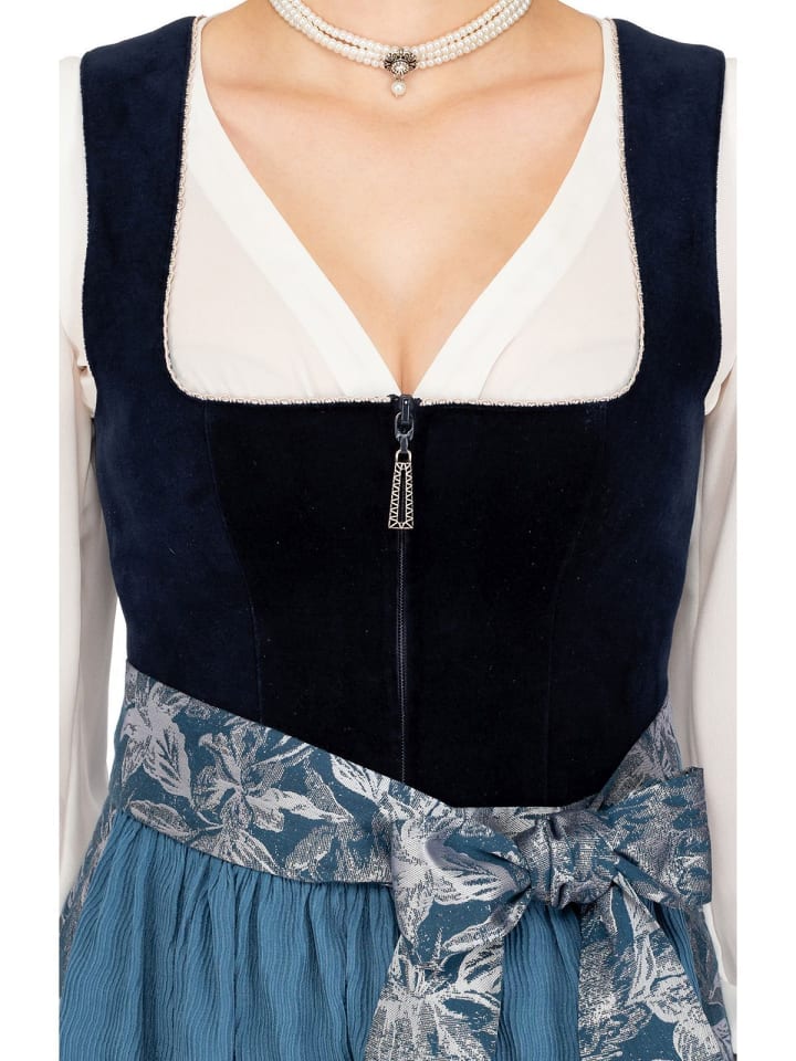 MarJo Midi Dirndl IRSEE in blau günstig kaufen 46