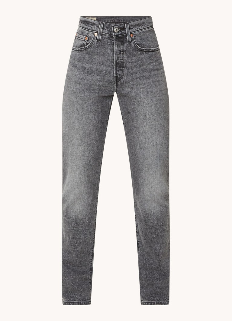Jeans Levi's 501 a vita alta, gamba dritta, lavaggio colorato