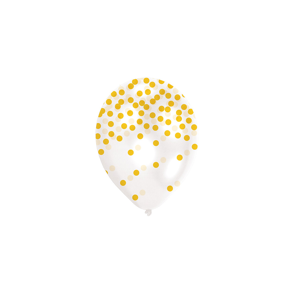 Luftballon Konfetti-Pastell, 6 Stück