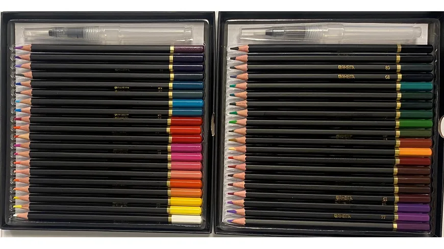 RHEITA Aquarell-Buntstifte 40er Etui Karton