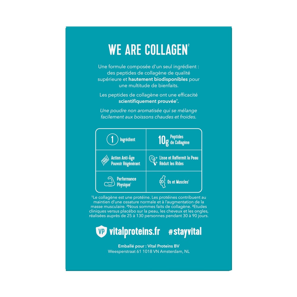 vital proteins MARINE COLLAGEN - 10x10G COMPLEMENT ALIMENTAIRE